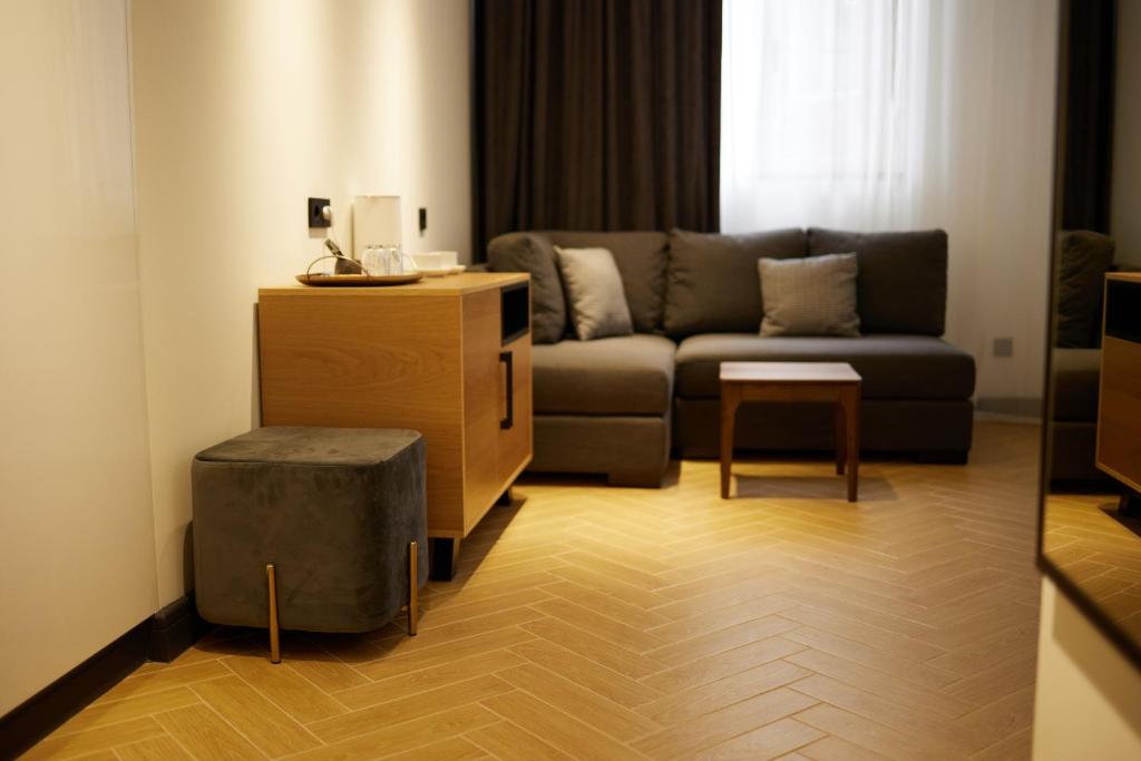 Posezení v ubytování BARBAR APART HOTEL