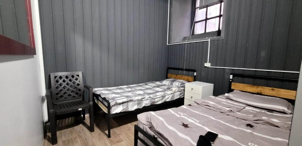 Postel nebo postele na pokoji v ubytování Kiev hostel