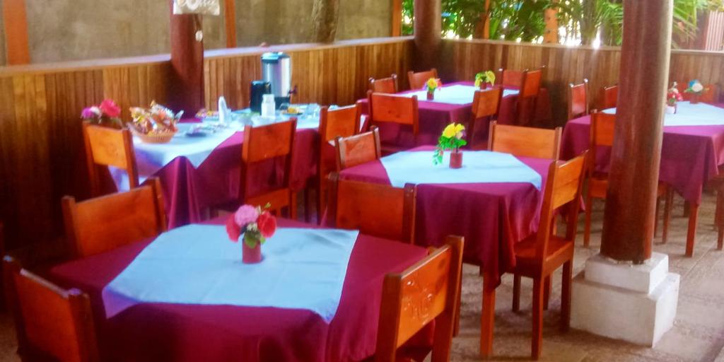 Restaurace v ubytování Gecko de Tortuguero