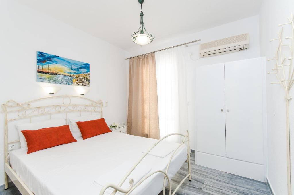 Posteľ alebo postele v izbe v ubytovaní Naxos Dream Aphrodite Studios
