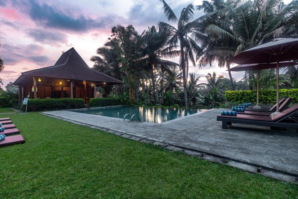 Zahrada ubytování Pertiwi Bisma Ubud