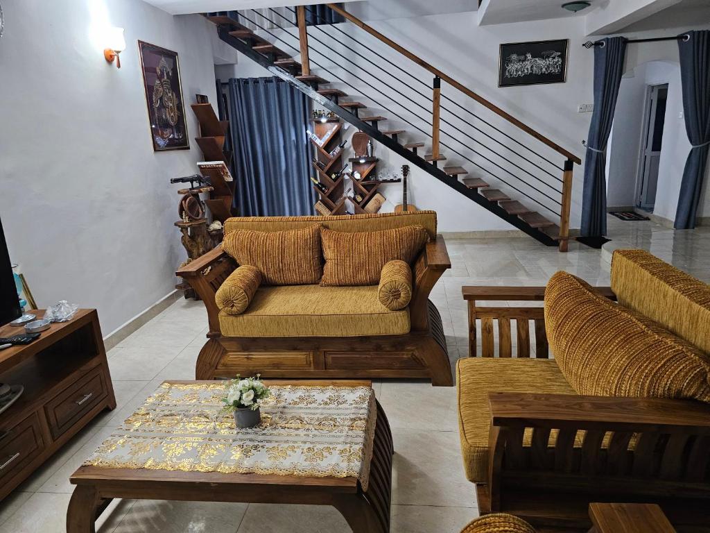 Posezení v ubytování Ellakanda Nature Villa