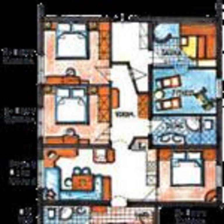 The floor plan of Ferienhaus Hoferwirt