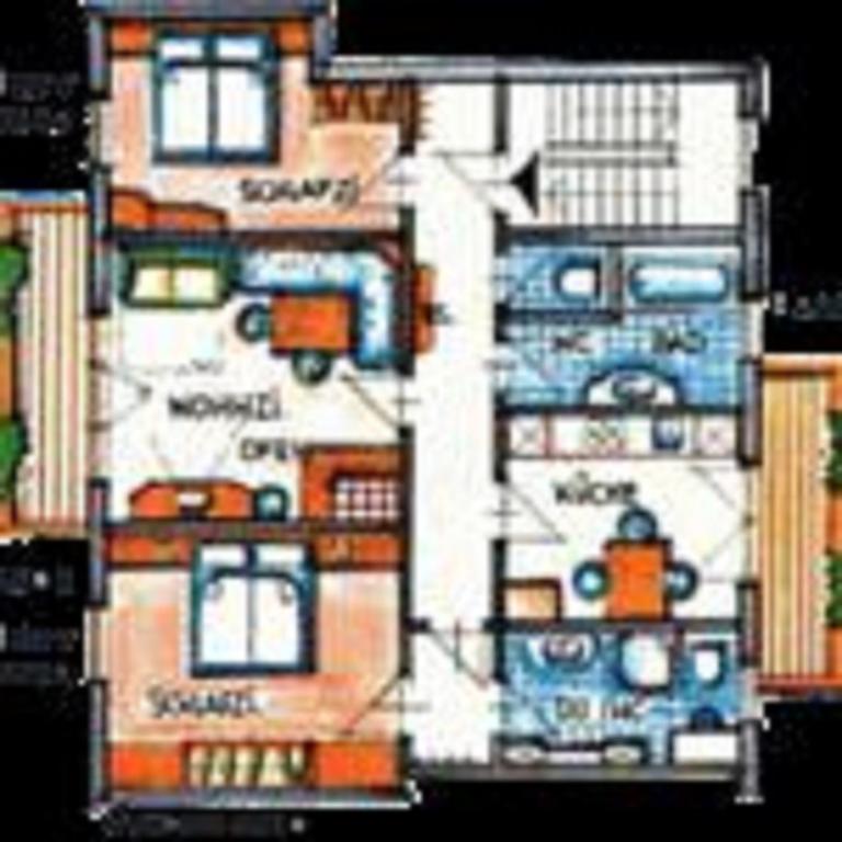 The floor plan of Ferienhaus Hoferwirt