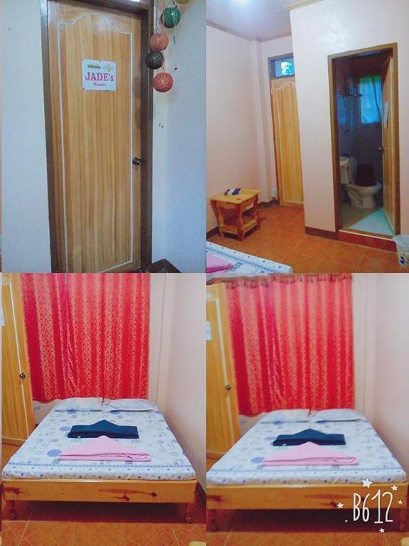 Postel nebo postele na pokoji v ubytování TRIPLE JS INN-SAGADA