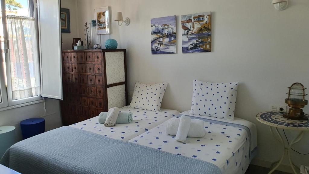 Postel nebo postele na pokoji v ubytování Playa Blanca Sea View
