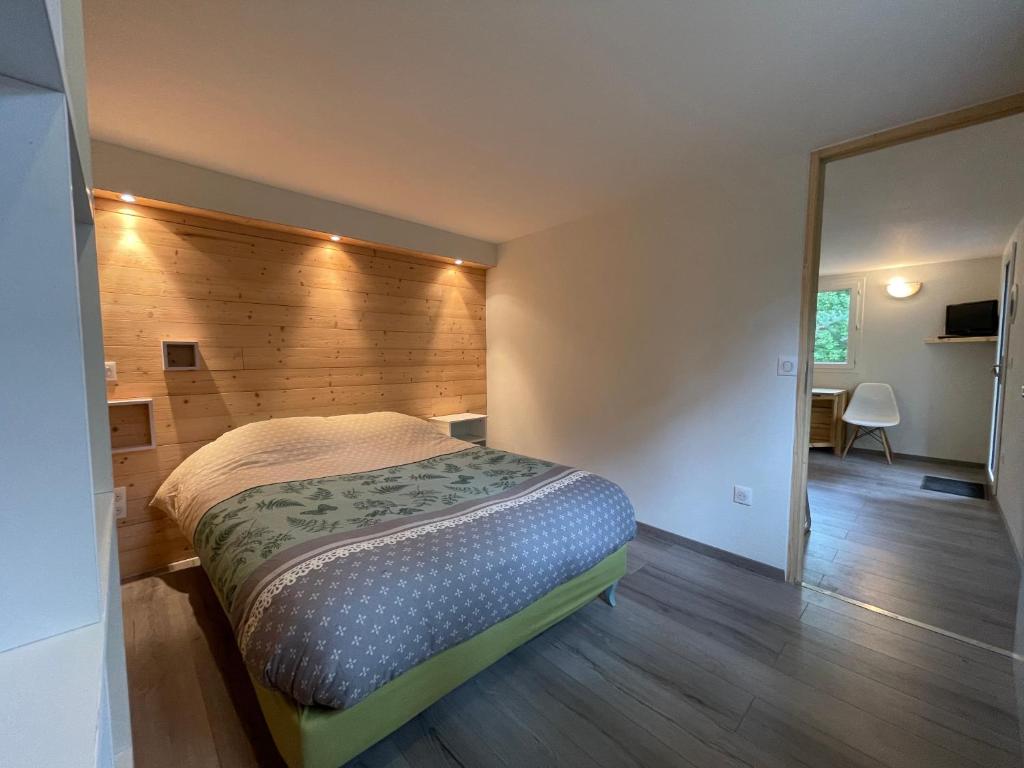 Postel nebo postele na pokoji v ubytování Appartements Barcelonnette
