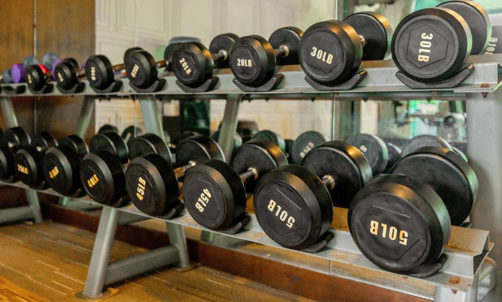 Fitness centrum a/nebo fitness zařízení v ubytování Rudi Condo by Q Conzept