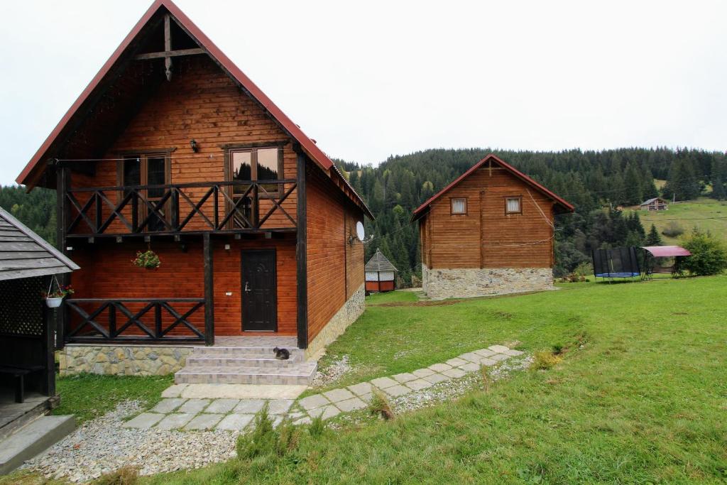 dom i stodołę z polem i drzewami w obiekcie "Карпати" w mieście Jabłonica