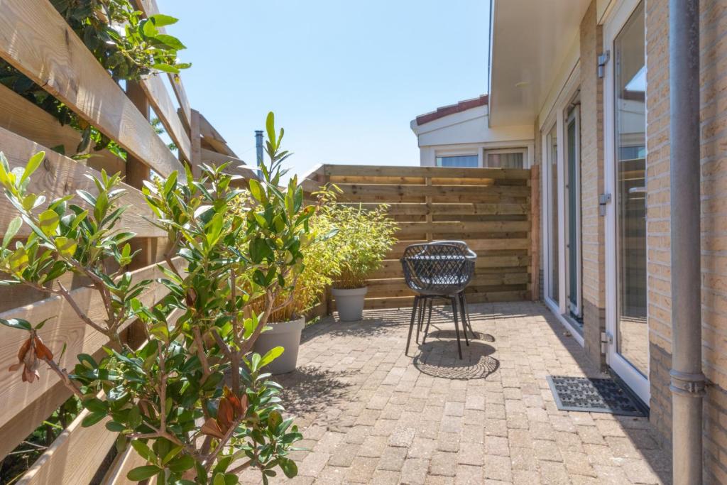 Patio nebo venkovní prostory v ubytování Bed & Bike Op Texel