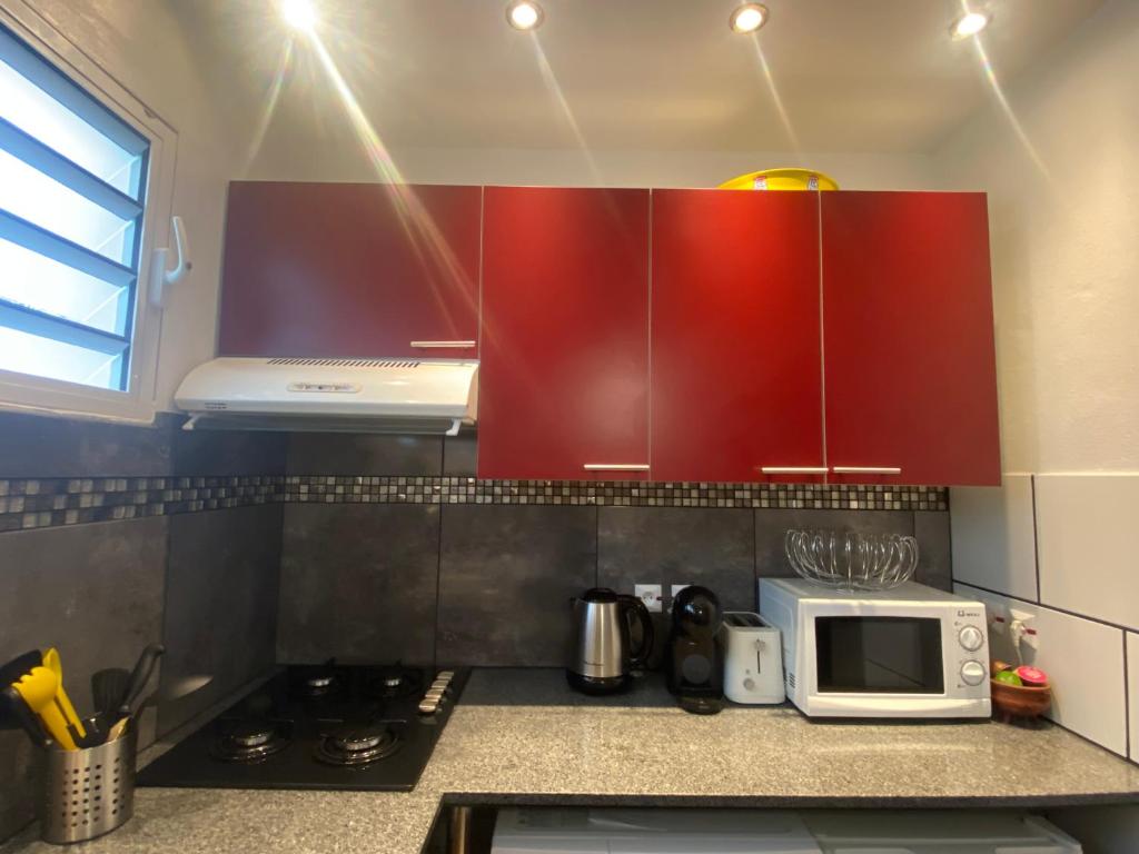 Kuchyň nebo kuchyňský kout v ubytování Happyhome2