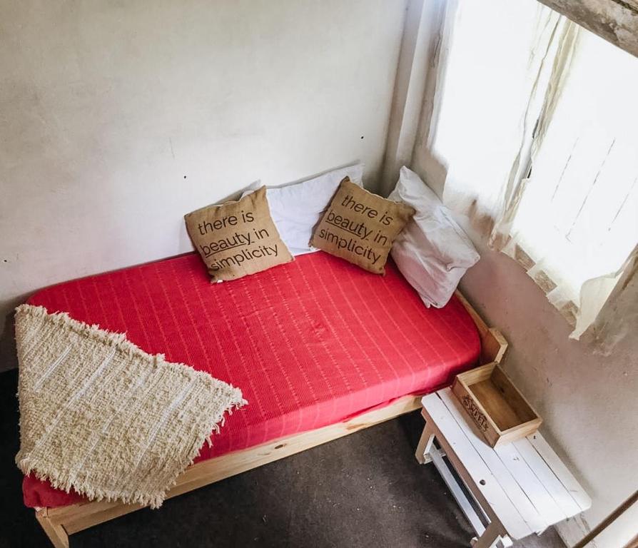 Un pat sau paturi într-o cameră la Campo Verde III