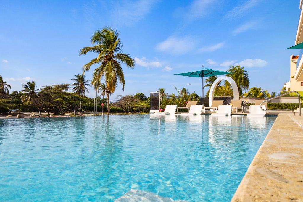 Bazén v ubytování O Condominium Beachfront Residences, by Bocobay Aruba nebo v jeho okolí