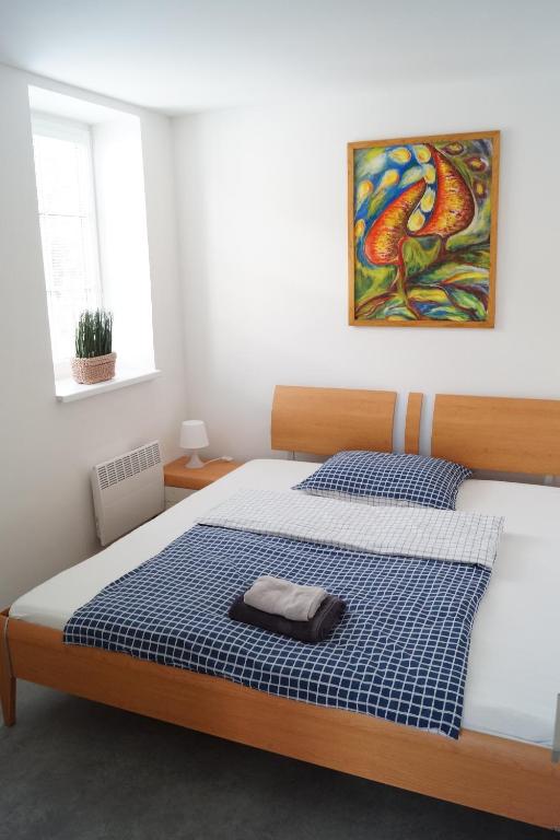 Postel nebo postele na pokoji v ubytování Apartmány Atrium