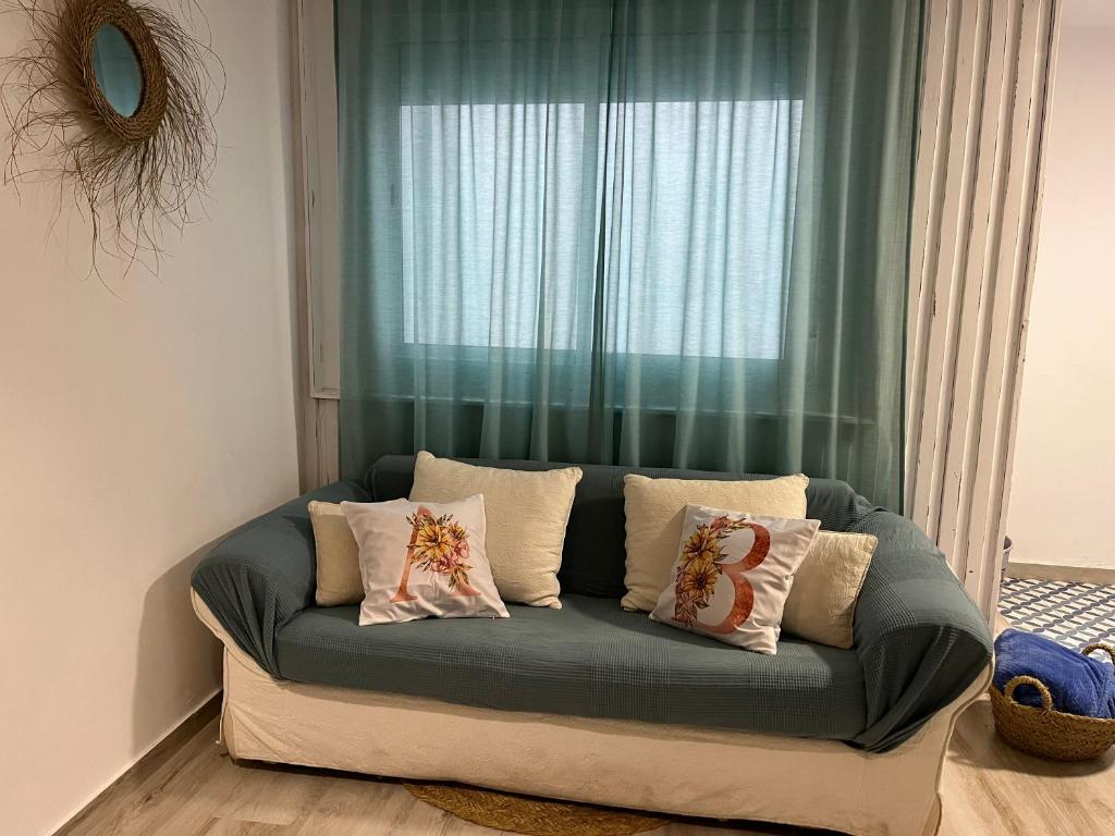 Posezení v ubytování Alzira bonita Apartamento B con patio, la Casella