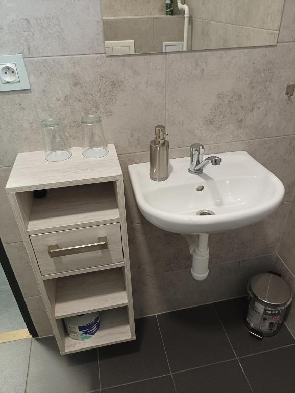 Koupelna v ubytování Apartmány u golfu