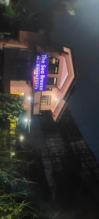 an overhead view of a building at night at The Sea Breeze in Nuvem