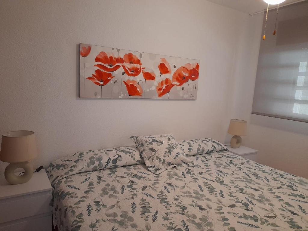 Posteľ alebo postele v izbe v ubytovaní Benidorm
