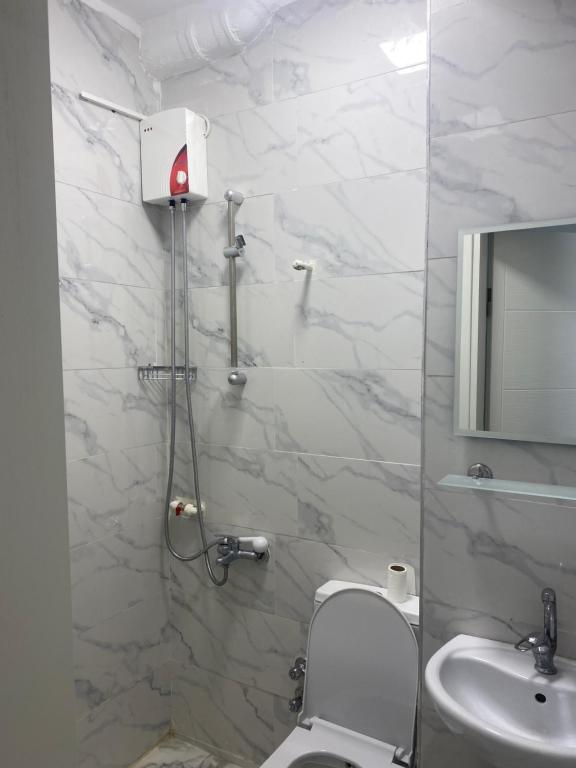 Koupelna v ubytování hotel yenikapı