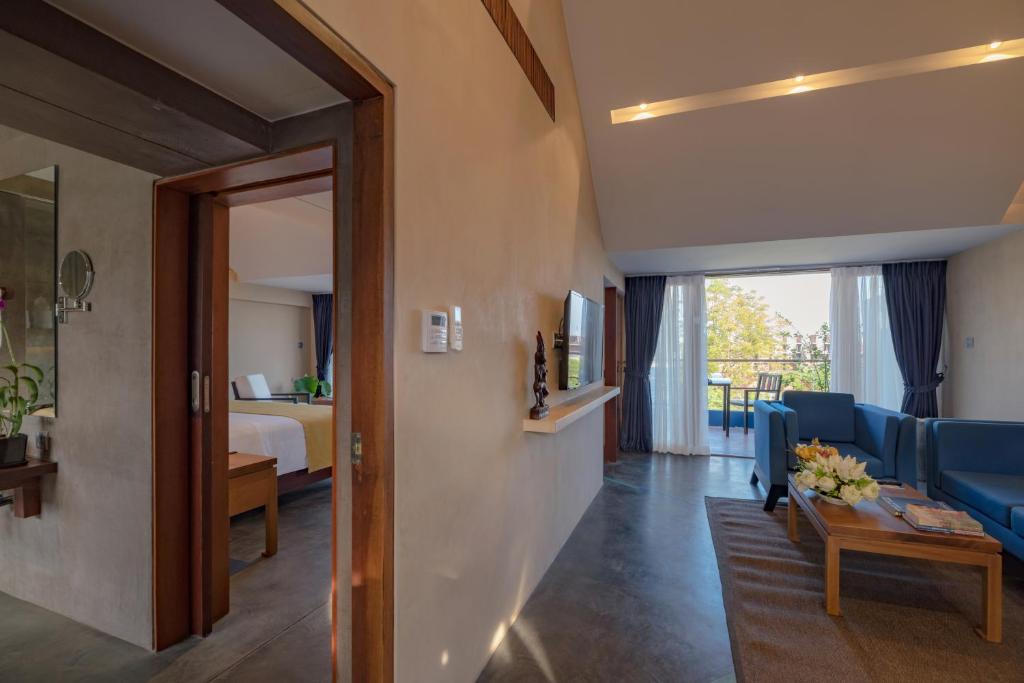 Posezení v ubytování Sakmut Boutique Hotel