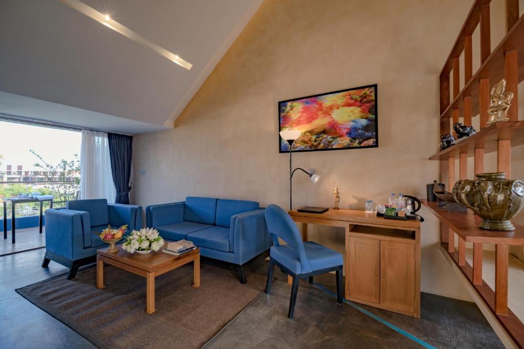 Posezení v ubytování Sakmut Boutique Hotel