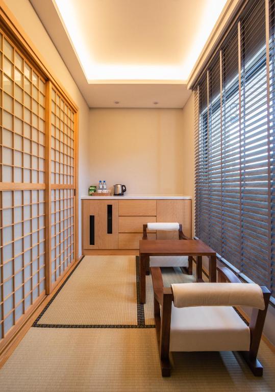 Posezení v ubytování 金漫會館-金瓜石九份景觀民宿-Jien Mount Villas