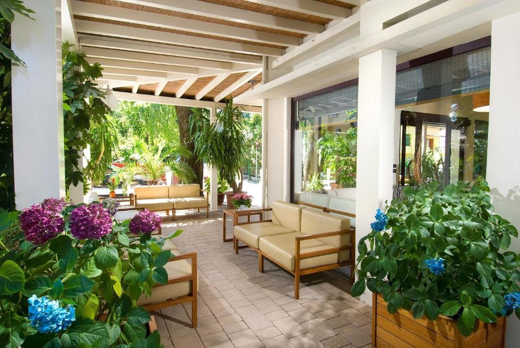 Zahrada ubytování Hotel Trieste