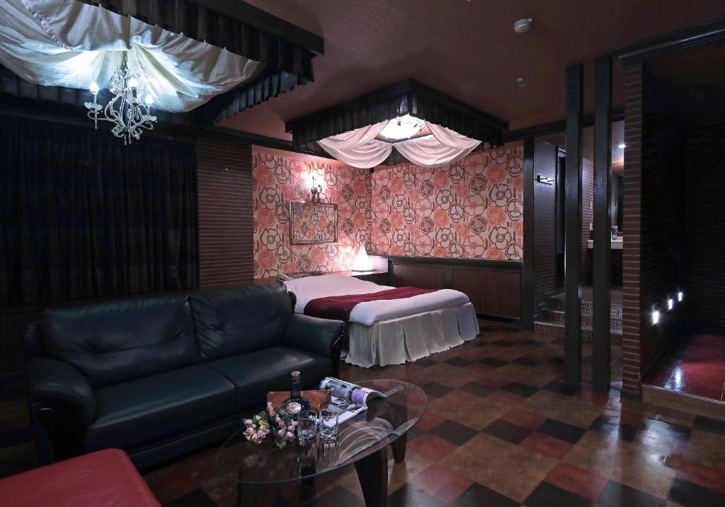 Postel nebo postele na pokoji v ubytování Hotel Mio Seki Adult Only