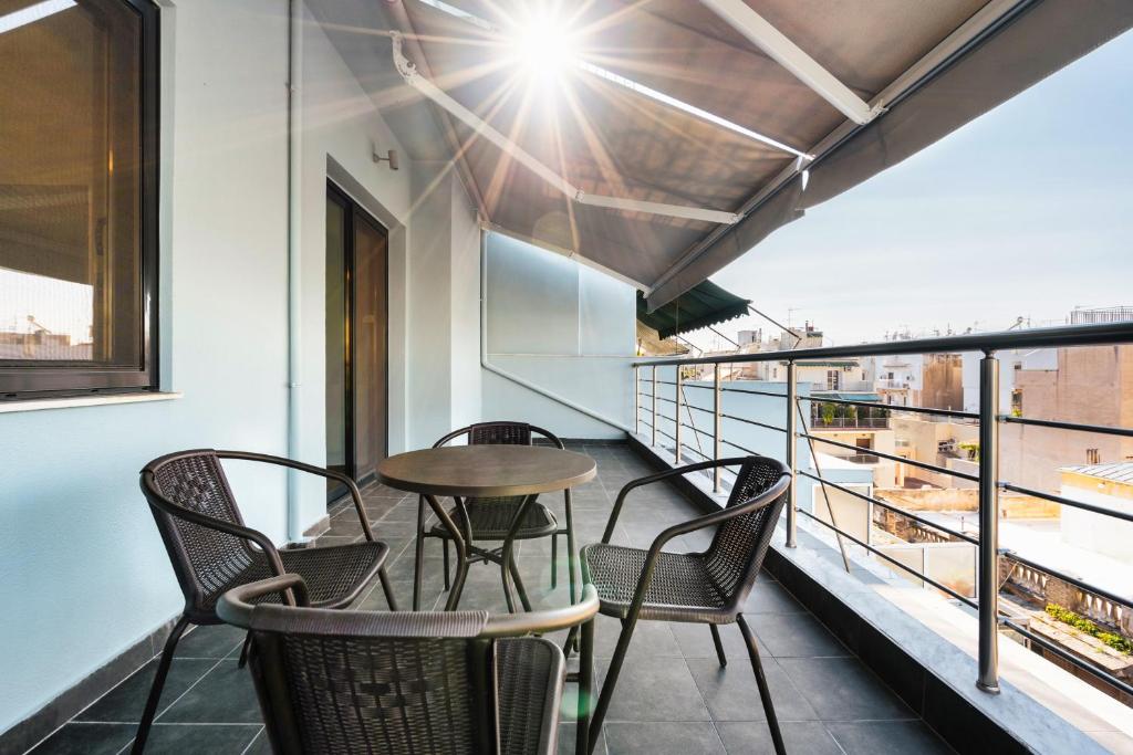 A balcony or terrace at Kula apartments City center Exarchia