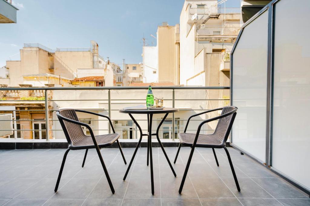 A balcony or terrace at Kula apartments City center Exarchia