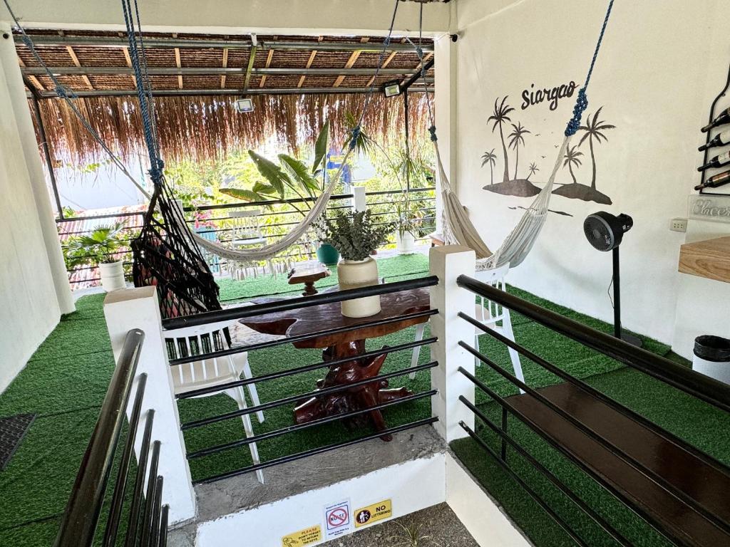 Balkón nebo terasa v ubytování Mahajab Homestay SIARGAO