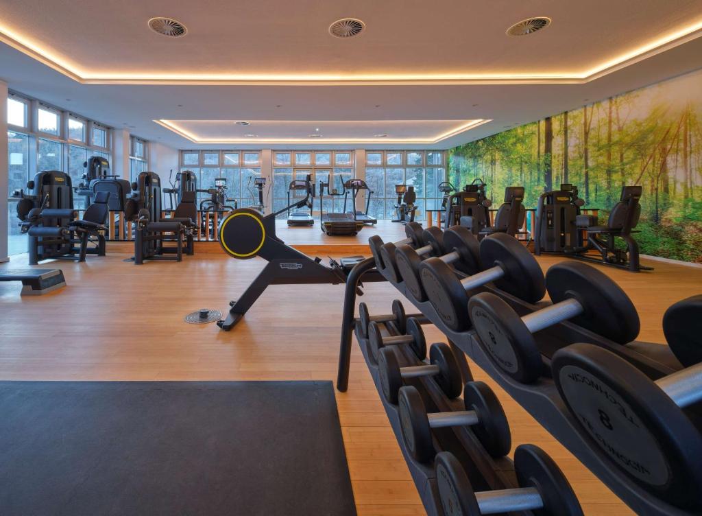 Fitness centrum a/nebo fitness zařízení v ubytování Dorint Resort & Spa Bad Brückenau