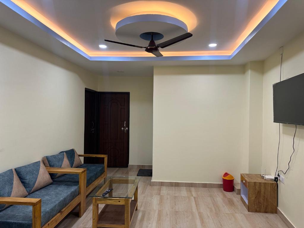 TV a/nebo společenská místnost v ubytování Crystal Apartment