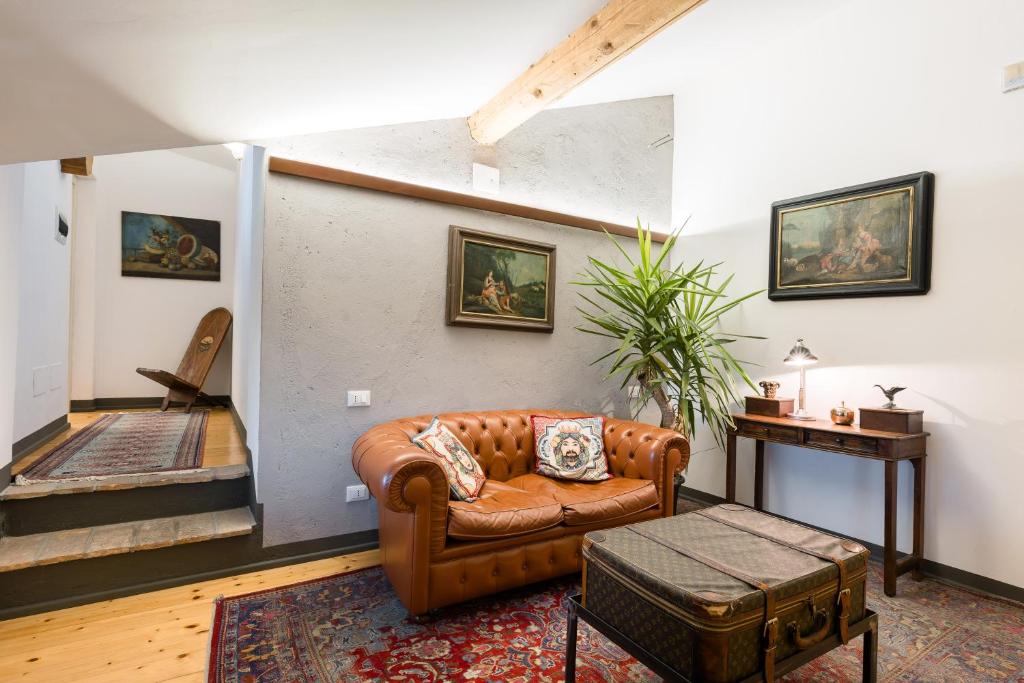 Posezení v ubytování B&B Corte del Mincio