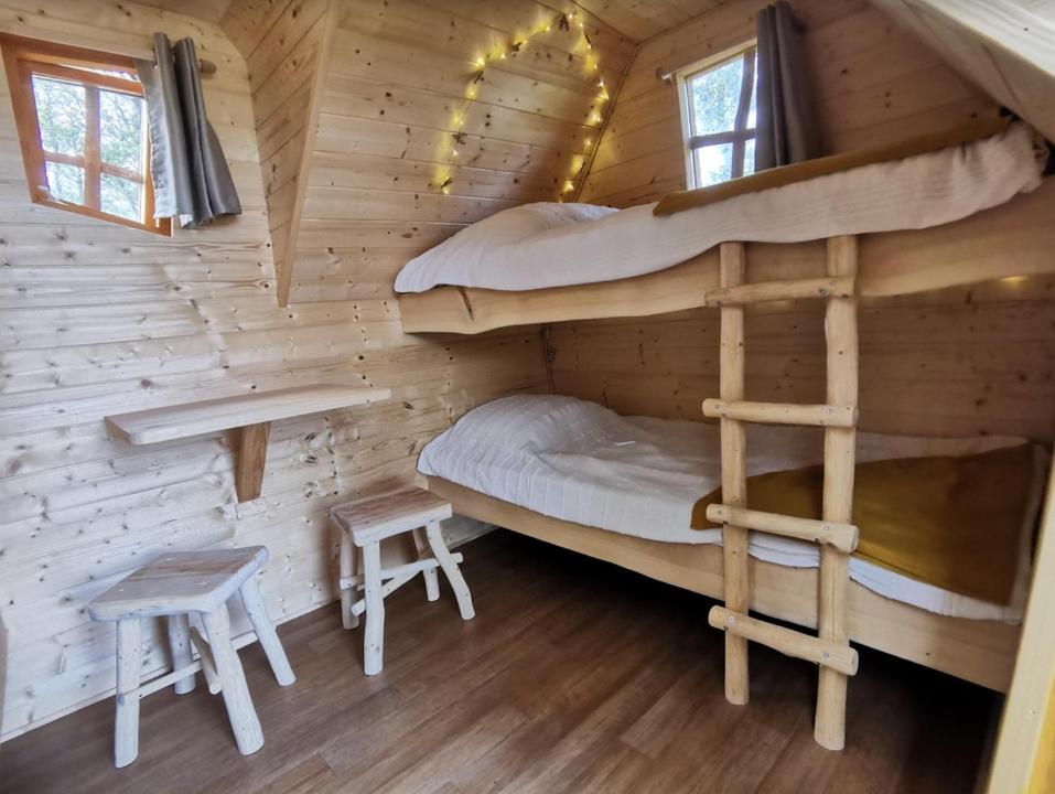 Postel nebo postele na pokoji v ubytování La Parenthèse Meslandaise