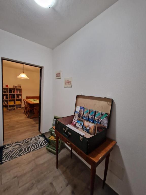 Knihovna v bed and breakfast