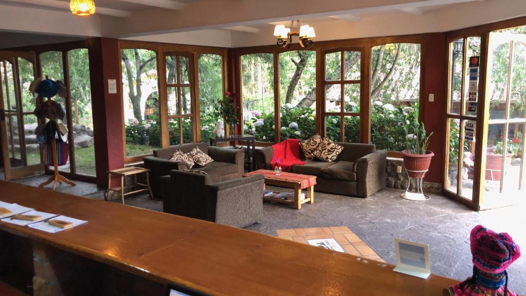 Posezení v ubytování Hotel Pisonay Pueblo