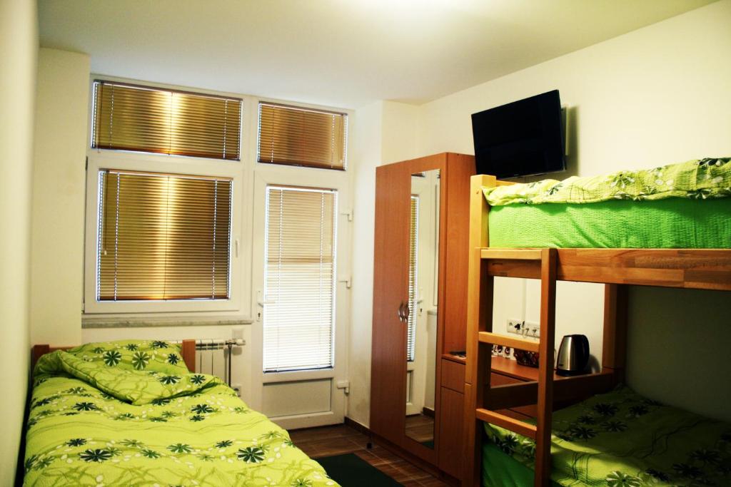 TV a/nebo společenská místnost v ubytování Hostel Mak