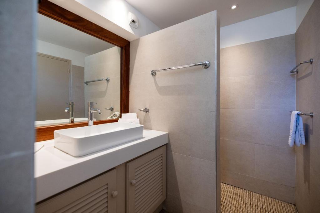 Koupelna v ubytování Hôtel Les Créoles