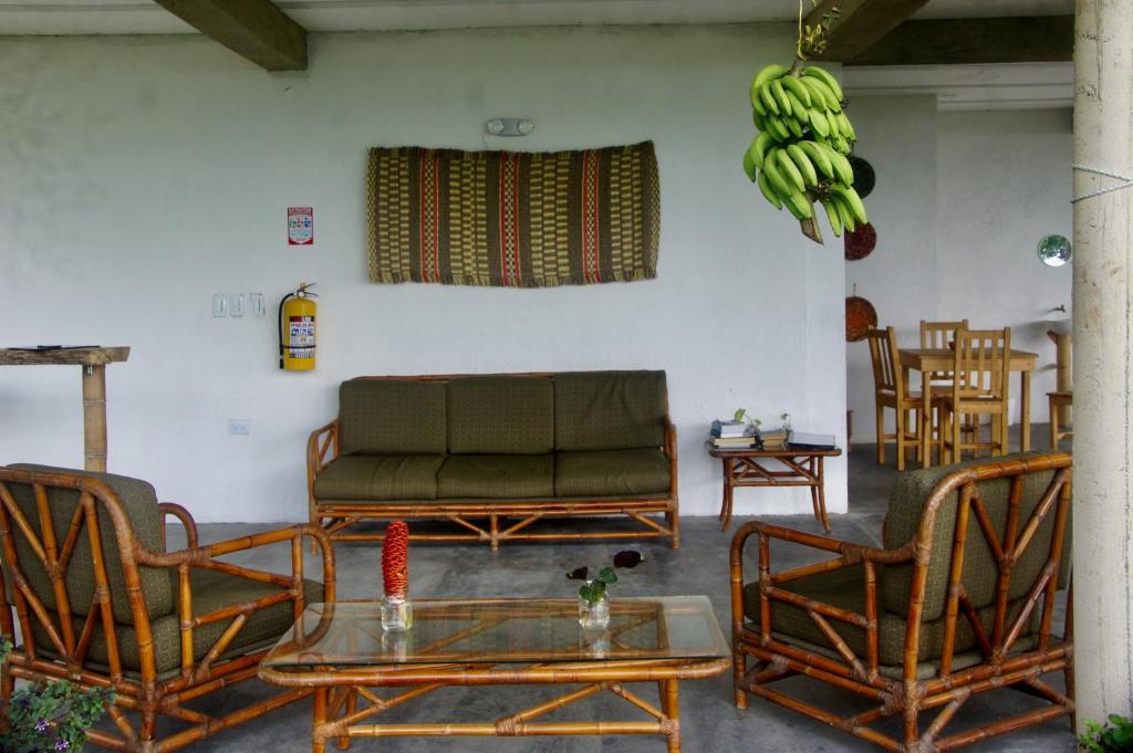 Posezení v ubytování Hostal Vista Verde Minca