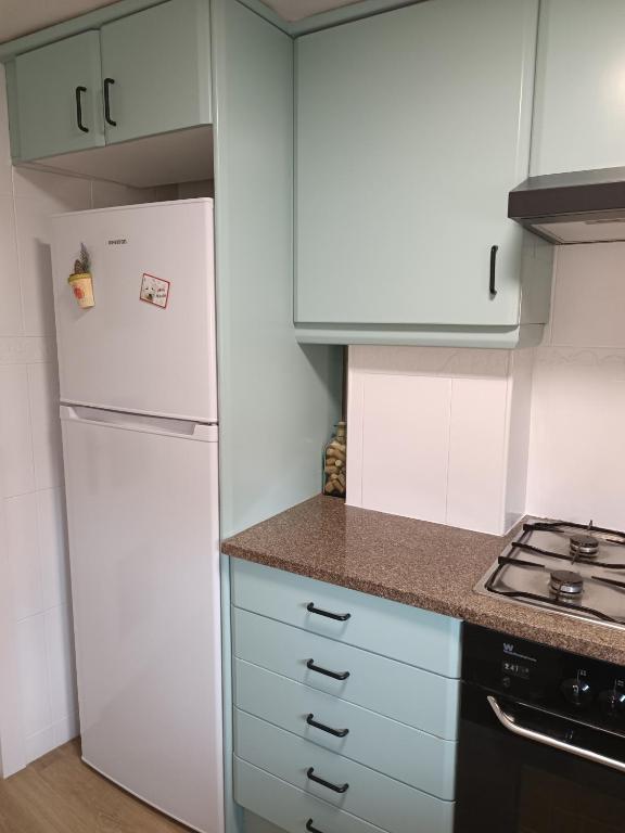 Kuchyň nebo kuchyňský kout v ubytování Apartament Turístic Campdevànol