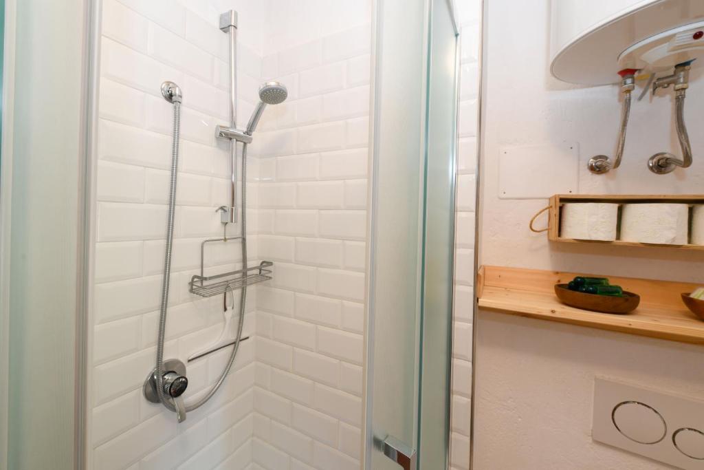 Koupelna v ubytování Chalet "Baita Cavacca"