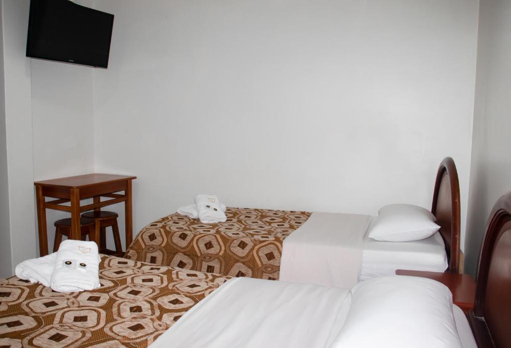 Postel nebo postele na pokoji v ubytování Hotel Colonial
