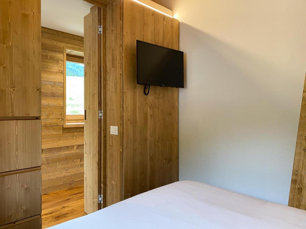 TV a/nebo společenská místnost v ubytování Chalet La mia Baita