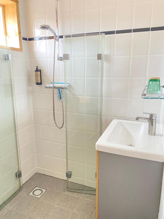 Koupelna v ubytování Hotel Buren
