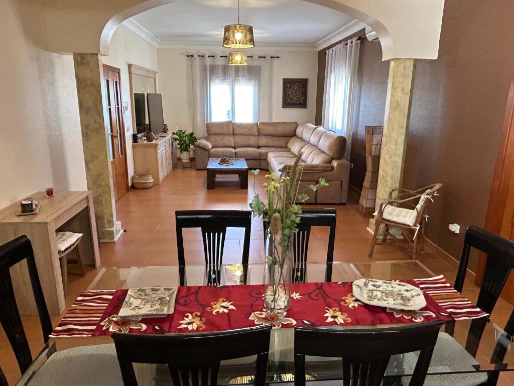 Posezení v ubytování Casa Rural Alvaro
