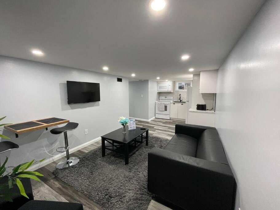 a living room with a couch and a table at Apartment in St Thomas in Saint Thomas