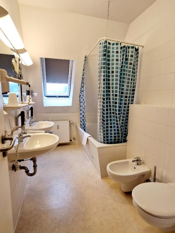 Koupelna v ubytování Hotel Kaiser