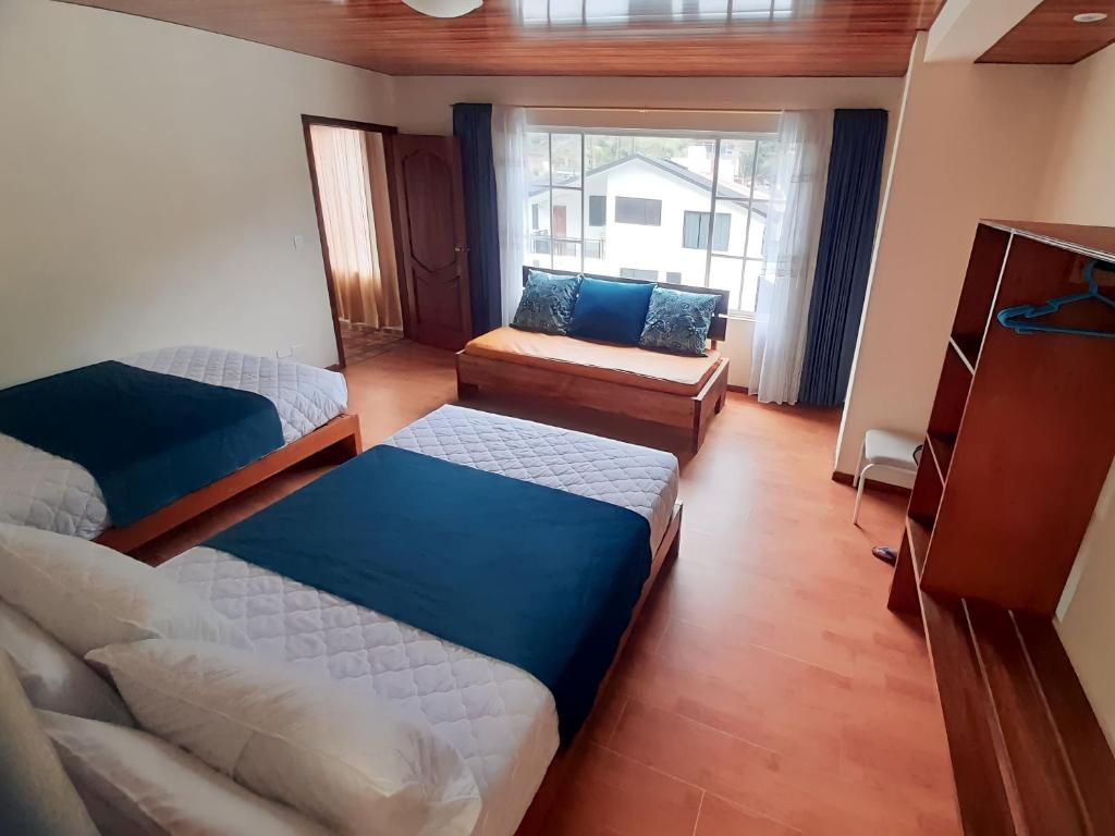 Postel nebo postele na pokoji v ubytování Casa Verde Descanso 1