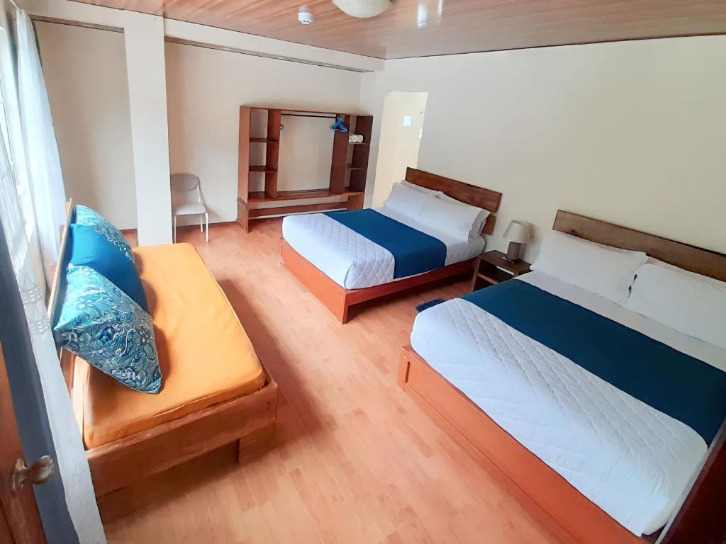 Postel nebo postele na pokoji v ubytování Casa Verde Descanso 1